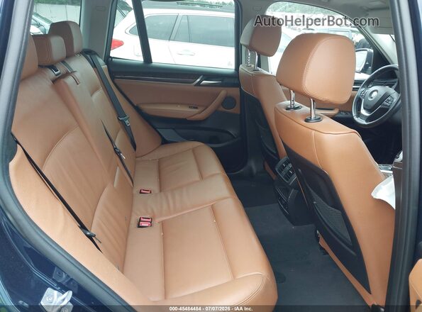 5UXWX9C50G0D91387 2016 BMW X3 Blue VIN კოდის სტიკერის ხედი