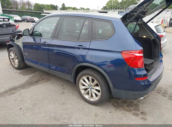 5UXWX9C50G0D91387 2016 BMW X3 Blue უკანა მარცხენა