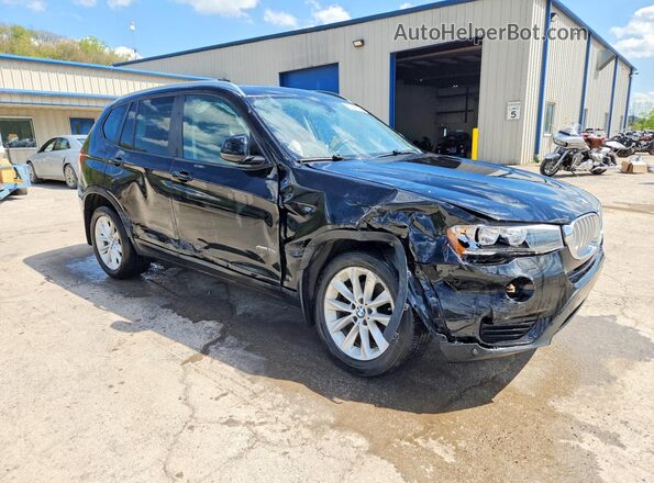 5UXWX9C50H0D97904 2017 BMW X3 Black Передня права чверть