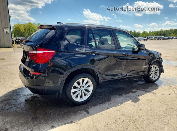 5UXWX9C50H0D97904 2017 BMW X3 Black Задня права чверть