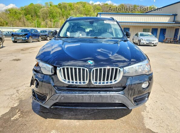 5UXWX9C50H0D97904 2017 BMW X3 Black Вид спереду