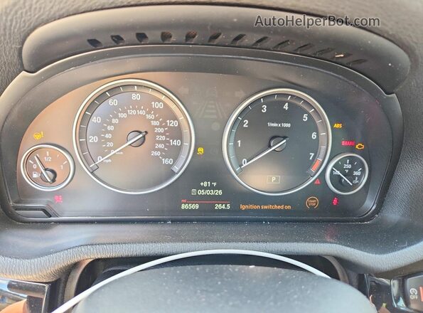 5UXWX9C50H0D97904 2017 BMW X3 Black Вид щитка приладів