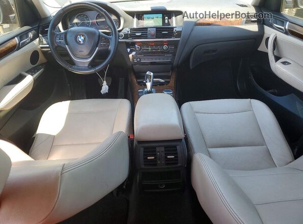 5UXWX9C52G0D63395 2016 BMW X3 Black Dashboard view