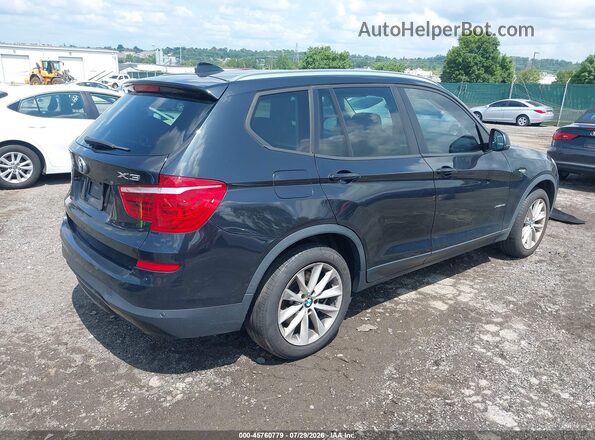5UXWX9C52G0D63686 2016 BMW X3 Black უკანა მარჯვენა