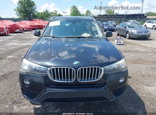 5UXWX9C52G0D63686 2016 BMW X3 Black ხელსაწყოთა პანელის ხედი