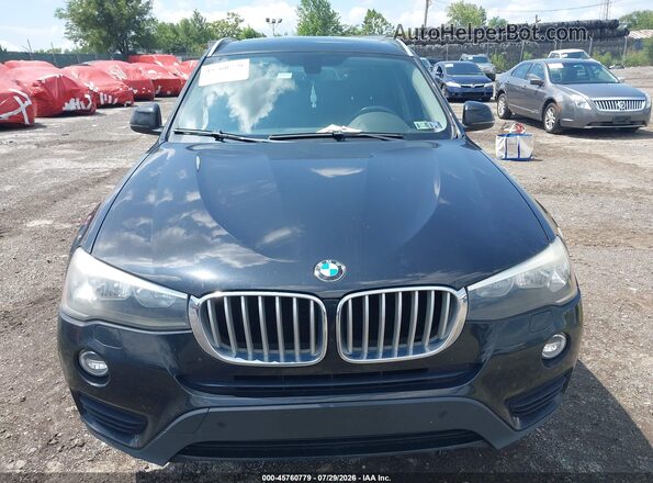 5UXWX9C52G0D63686 2016 BMW X3 Black წინა ხედი