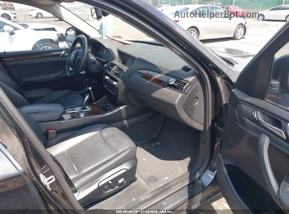 5UXWX9C52G0D63686 2016 BMW X3 Black წინა სალონის ხედი