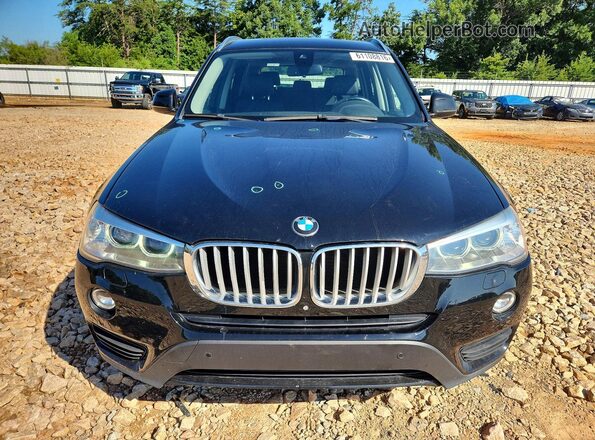 5UXWX9C52G0D68502 2016 BMW X3 Black Դիմացի տեսք