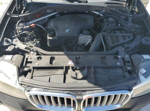 5UXWX9C52G0D89883 2016 BMW X3 Black Vista del compartimento del motor
