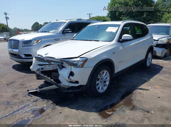 5UXWX9C52G0D95005 2016 BMW X3 White Առջևի ձախ երեք քառորդ տեսարան