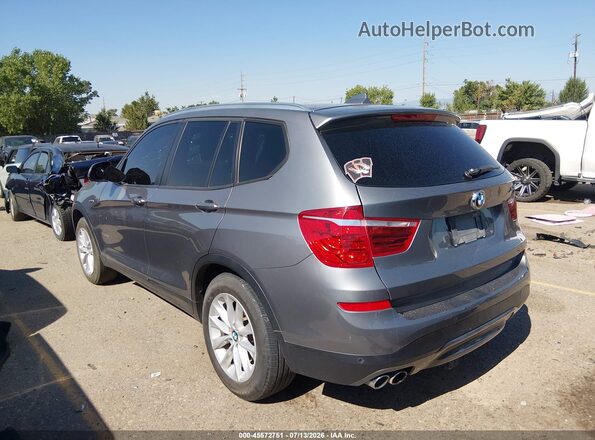5UXWX9C52H0T07228 2017 BMW X3 Серебряный Задняя левая четверть
