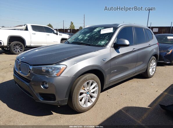 5UXWX9C52H0T07228 2017 BMW X3 Серебряный Передняя левая четверть