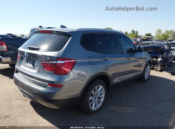 5UXWX9C52H0T07228 2017 BMW X3 Серебряный Задняя правая четверть