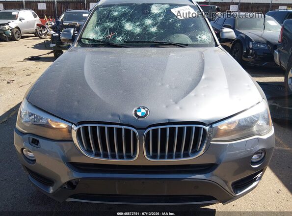5UXWX9C52H0T07228 2017 BMW X3 Серебряный Вид щитка приборов