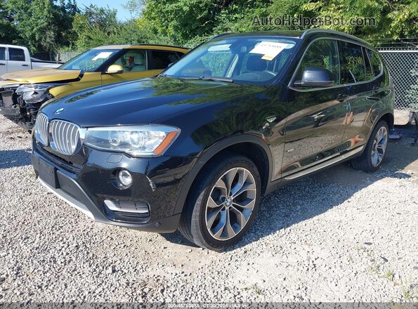 5UXWX9C53G0D71957 2016 BMW X3 Black წინა მარცხენა ხედი სამი მეოთხედიდან