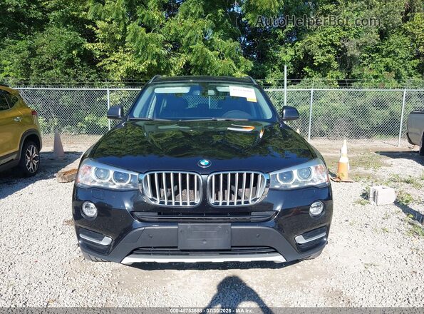 5UXWX9C53G0D71957 2016 BMW X3 Black უკანა სალონის ხედი