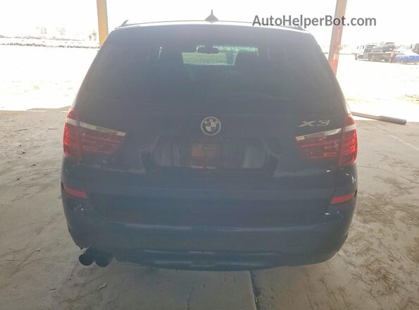5UXWX9C53G0D72865 2016 BMW X3 Blue Вид ззаду