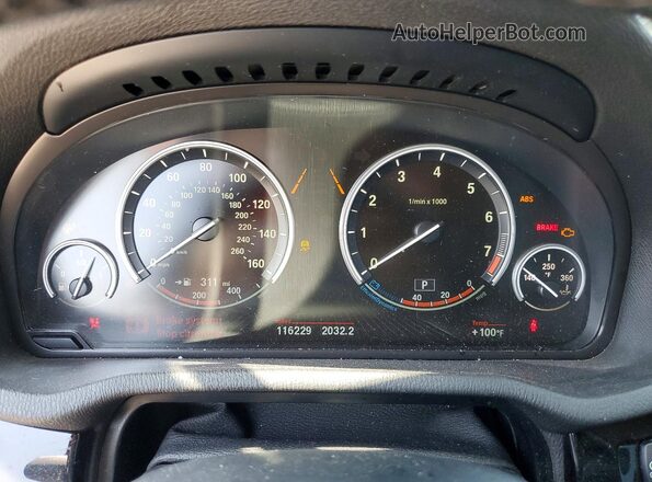 5UXWX9C53G0D76852 2016 BMW X3 Black Instrument cluster view