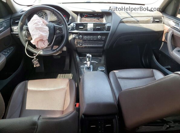 5UXWX9C53G0D76852 2016 BMW X3 Black Dashboard view