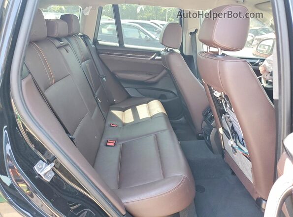 5UXWX9C53G0D76852 2016 BMW X3 Black Rear interior view
