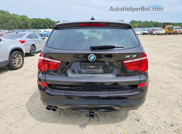 5UXWX9C54G0D66430 2016 BMW X3 Black Вид ззаду