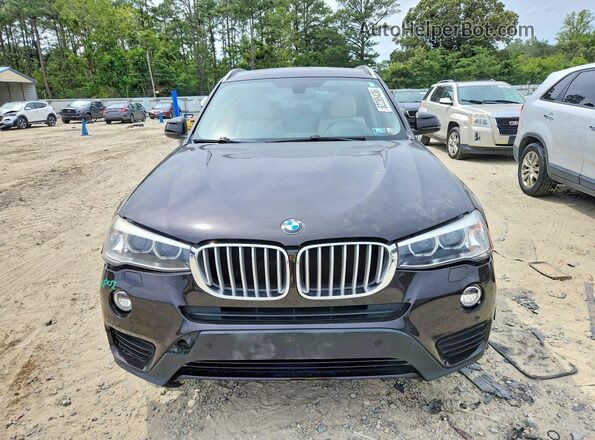 5UXWX9C54G0D66430 2016 BMW X3 Black Вид спереду