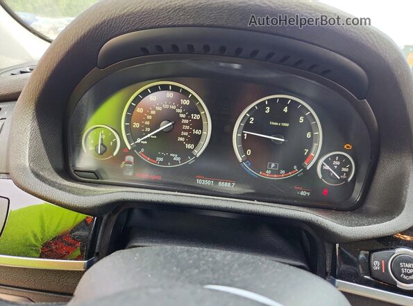 5UXWX9C54G0D66430 2016 BMW X3 Black Вид щитка приладів