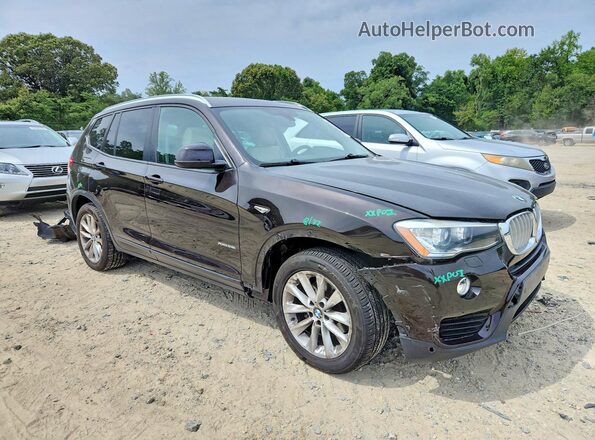 5UXWX9C54G0D66430 2016 BMW X3 Black Передня права чверть