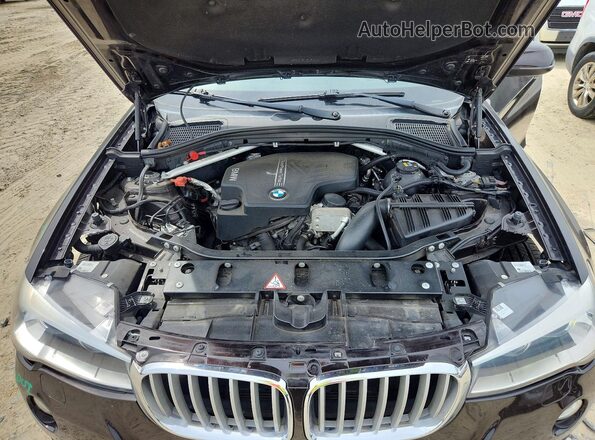 5UXWX9C54G0D66430 2016 BMW X3 Black Вид підкапотного простору