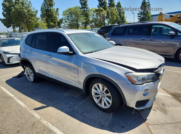 5UXWX9C54G0D77816 2016 BMW X3 Серебряный Передняя правая четверть