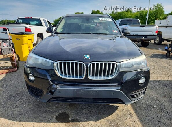 5UXWX9C54H0T04797 2017 BMW X3 Black Вид спереду
