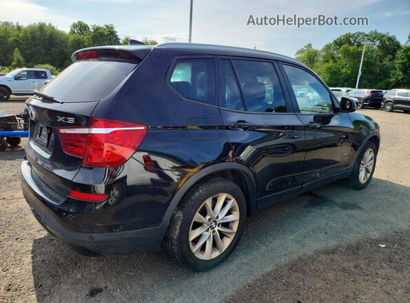 5UXWX9C54H0T04797 2017 BMW X3 Black Задня права чверть