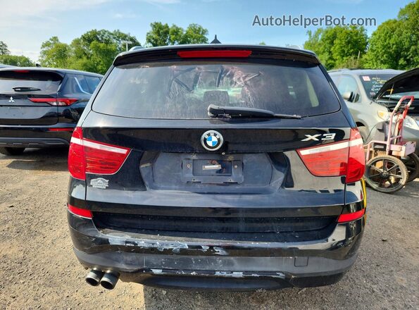 5UXWX9C54H0T04797 2017 BMW X3 Black Вид ззаду