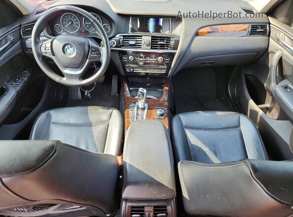 5UXWX9C54H0T04797 2017 BMW X3 Black Вид панелі приладів
