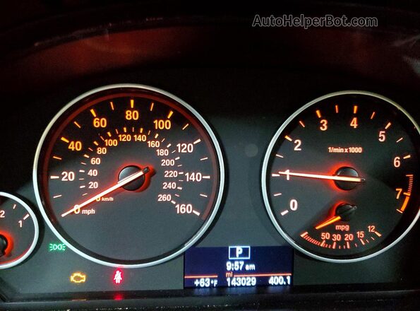5UXWX9C55G0D68459 2016 BMW X3 Blue Instrument cluster view