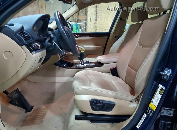 5UXWX9C55G0D68459 2016 BMW X3 Blue Front interior view