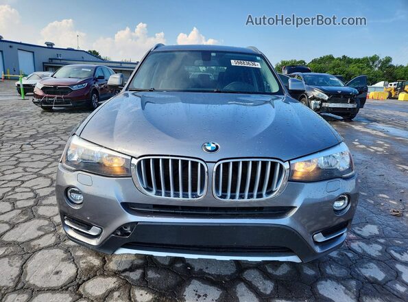 5UXWX9C55G0D75119 2016 BMW X3 Угольный Вид спереди