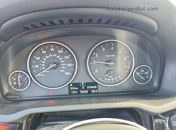 5UXWX9C55G0D75119 2016 BMW X3 Угольный Вид щитка приборов