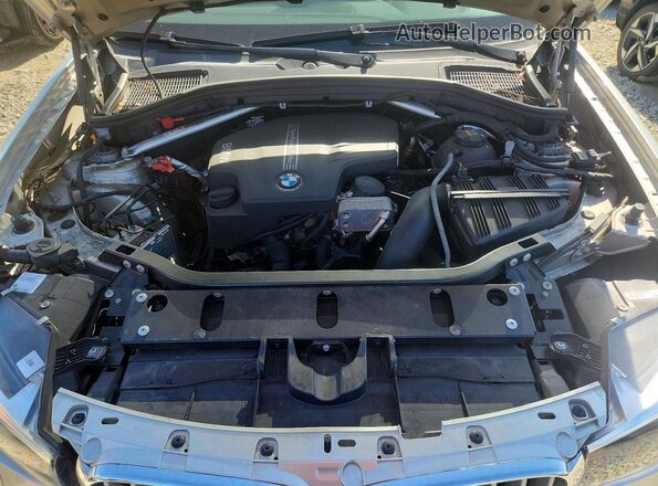 5UXWX9C55H0D98627 2017 BMW X3 Silver Вид підкапотного простору