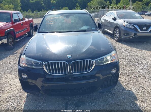 5UXWX9C56G0D77347 2016 BMW X3 Black Սարքավորումների վահանակի տեսք