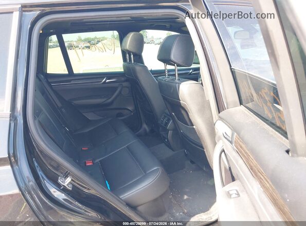 5UXWX9C56G0D77347 2016 BMW X3 Black VIN կոդի պիտակի տեսք