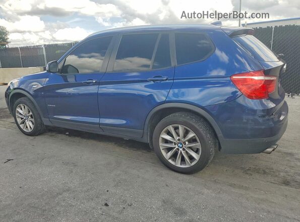 5UXWX9C56G0D79129 2016 BMW X3 Blue Trasero izquierdo