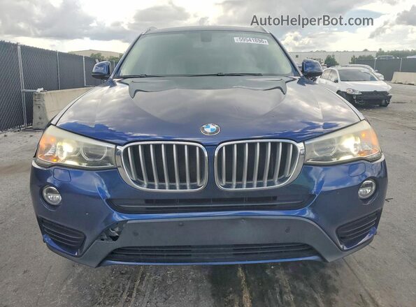 5UXWX9C56G0D79129 2016 BMW X3 Blue Vista frontal