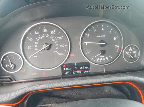 5UXWX9C56G0D79129 2016 BMW X3 Blue Vista del cuadro de instrumentos
