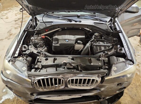 5UXWX9C56G0D88770 2016 BMW X3 Gray ძრავის განყოფილების ხედი