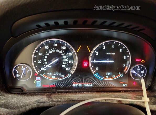 5UXWX9C56G0D88770 2016 BMW X3 Gray ხელსაწყოთა პანელის ხედი