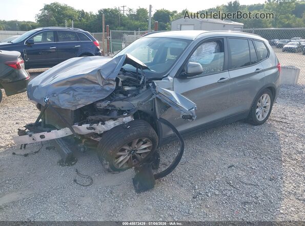 5UXWX9C56G0D90504 2016 BMW X3 Gray Առջևի ձախ երեք քառորդ տեսարան