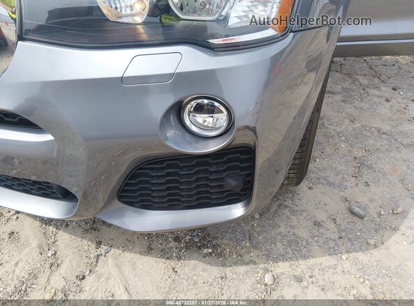 5UXWX9C56H0D97440 2017 BMW X3 Gray Widok z przodu