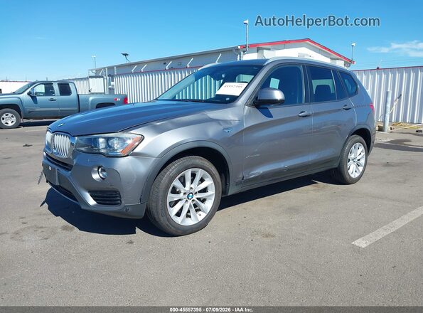 5UXWX9C56H0T01240 2017 BMW X3 Gray Передня ліва чверть