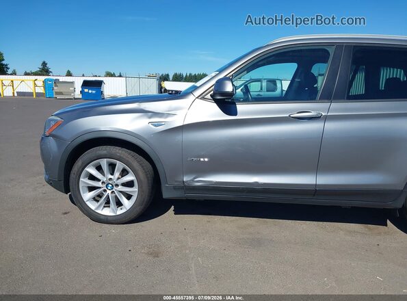 5UXWX9C56H0T01240 2017 BMW X3 Gray Вид спереду